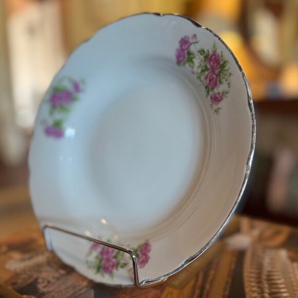 Vintage Cottage Core Yamatsu Japan Petit Rose Soup Bowl - Picture 2 of 6